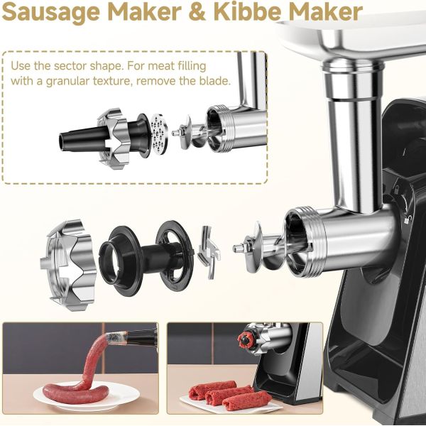 Meat Grinder Electric, ETL Approved Heavy Duty Meat Mincer Machine