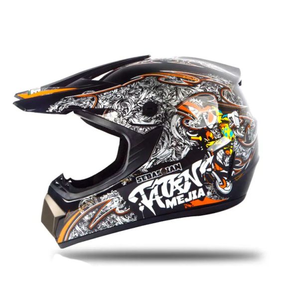 DOT Approved Custom Motocross Helmet with Head Safety Protection and Performance
