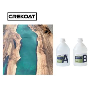 A baixa viscosidade derrama profundamente o rio da carcaça da resina de cola Epoxy apresenta o risco de madeira resistente