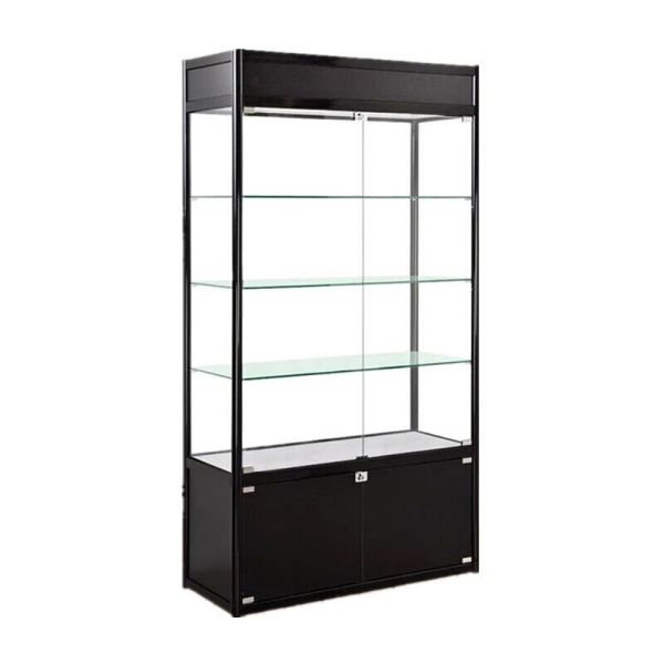 Goods Showcase Glass Cabinet Supermarket Wall Glass Display Case