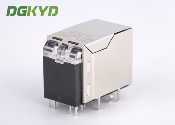 Single Port CAT6 SFP Connector RJ45 With Transformer USB Combo