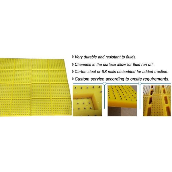 ZP175 ZP275 ZP375 Drilling Rig Spare Parts Non Slip Mat For Rotary Table