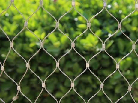 No Toxic Flexible Stainless Steel Mesh Netting , Wire Rope Mesh Solid Structure