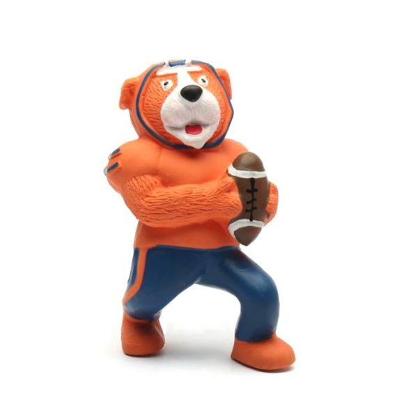 Adorable Safe Dog Chews For Aggressive Chewers Tiger Play Football Design