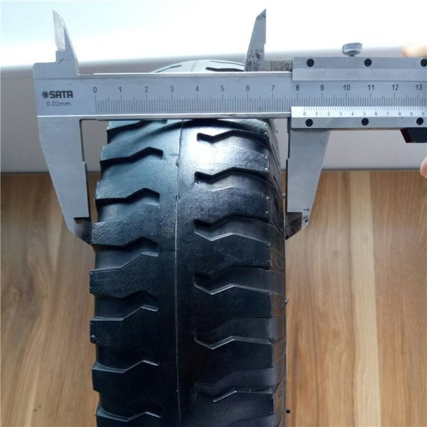 350-6 Red Steel Rim Pneumatic Trolley Wheels Rubber Pneumatic Sack Truck Wheels