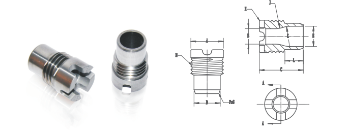 PDC Drill Bit Nozzle Tungsten Carbide 25.21mm Outer Diameter YG8 Grade