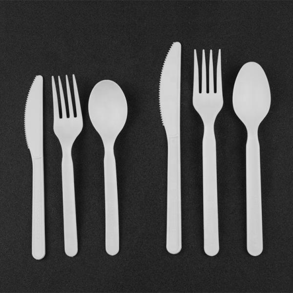 Flatware Biodegradable Cpla Fork and Tea Spoon Knife for Everyday Eco-Friendly Dining