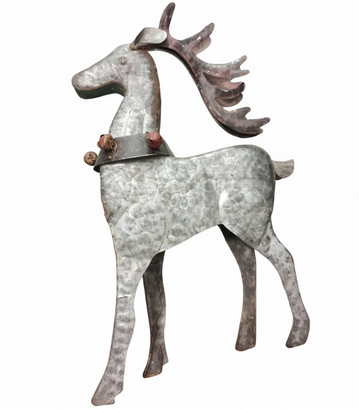 Customizable Depth Metal Sheet Wire Reindeer For Indoor Outdoor Holiday Decorating