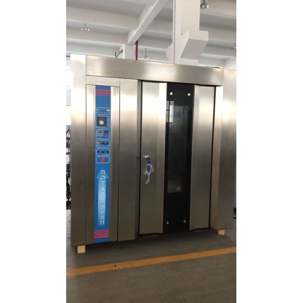 Electric Gas Diesel Oil 380V/220V 32 Trays Bakery Rotary Oven With Trays And Trollery