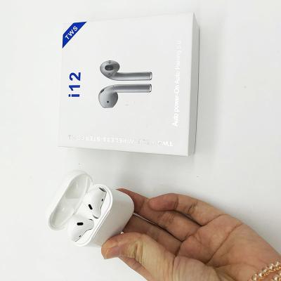 Hands Free In Ear Bluetooth Headphones I12 Tws Wireless Stereo Headset 300mAH Battery
