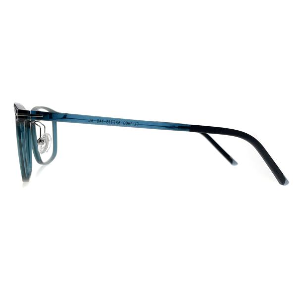 FU1809 Óculos duráveis de injecção Classic Rectangular Frame de forma Óculos Medium Fit