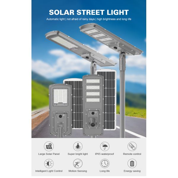 Solar LED Street Light With High Efficiency Waterproof For Outdoor Street