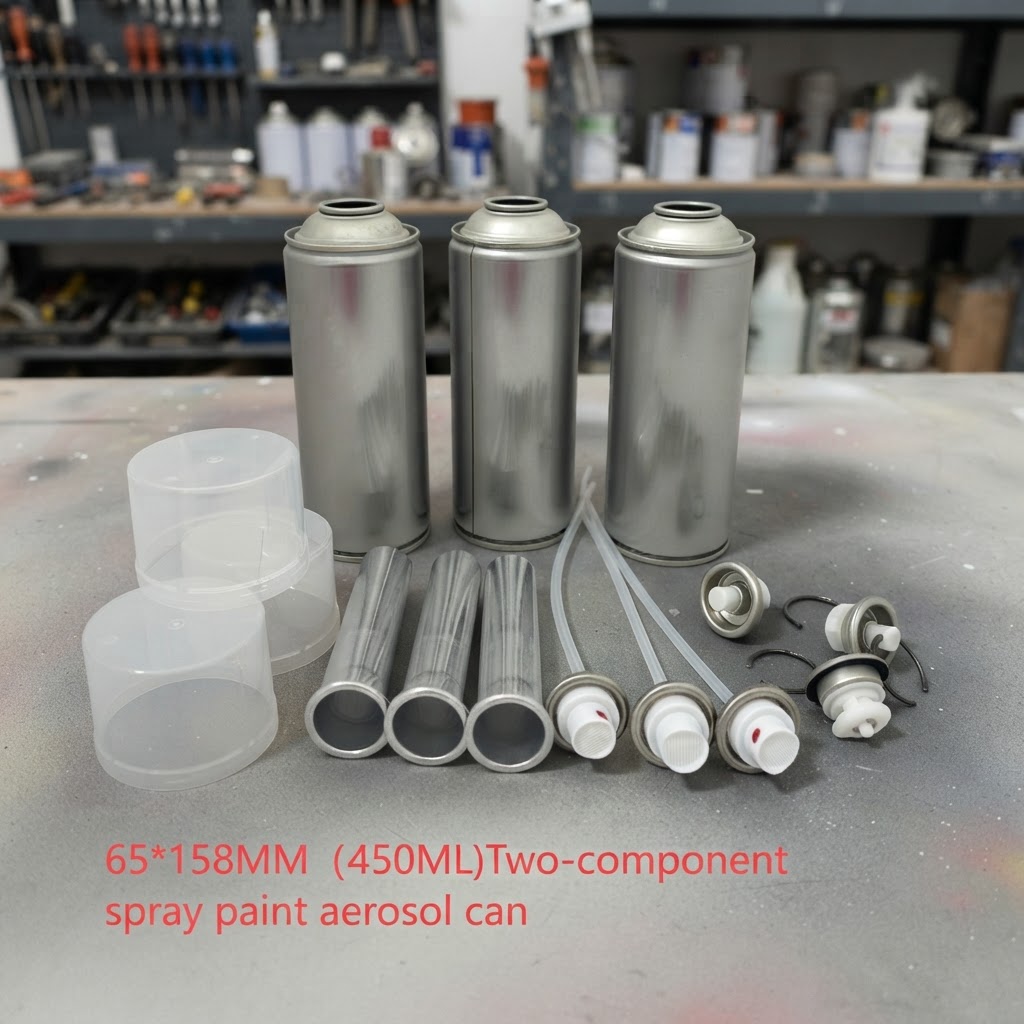 Two-component Spray Paint Aerosol Can for Industrial Surface Protection and Long Lasting Finish