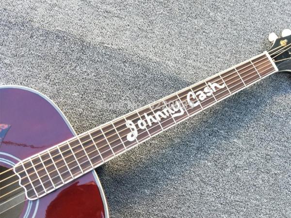 Factory Gibson custom Johnny cash G200 Acoustic Guitar,2018 Solid Spruce top 43  G200vs Maple Acoustic Guitar