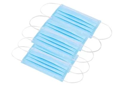 Individual Disposable 3 Ply Face Mask Dust Respirator Fluid Resistant