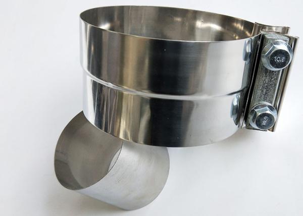 Peças sobresselentes de 304 Lap Joint Exhaust Clamp de aço inoxidável 1,75” auto