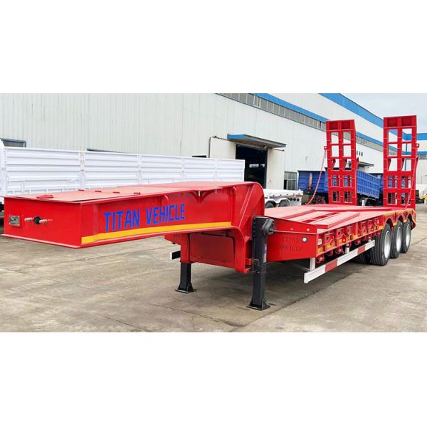Hot Sale 40/60/80 Ton Low Loader Truck Trailer | Tri Axle Low Loader for Sale in Zinbabwe