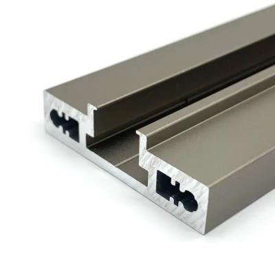 Construction Aluminum Door Profile Sliding Glass Door Extrusion Slim Profile