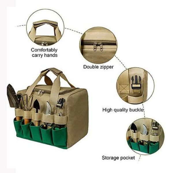 Складывая рюкзак Оксфорда пеший располагаясь лагерем с мешком с инструментами хаки