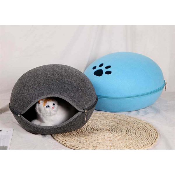 46*38*25cm Egg Shaped Washable Felt Pet Cave House
