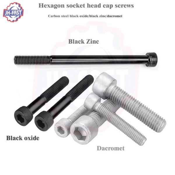 Black White Zinc Plated Hex Socket Head Allen Bolt M6 M8 x 45 Stainless DIN 912 Screw