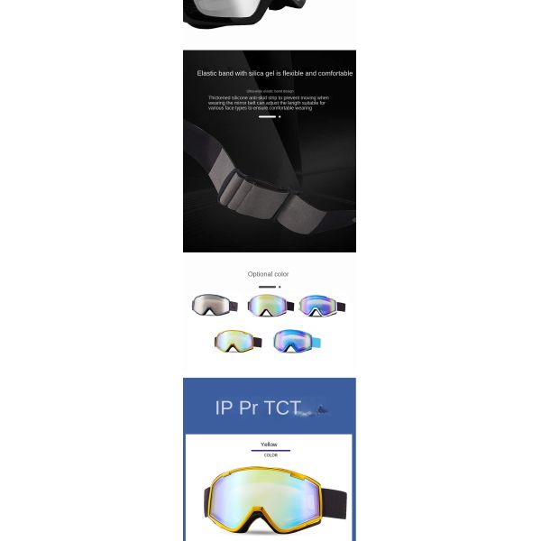 2026 New Multi-Scenario Snowfield Ski Goggles, Colorful Coated Anti-Fog & Anti-Glare Eye Protection Equipment