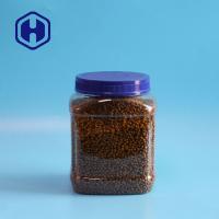 Chocolate das porcas dos biscoitos que embala o quadrado largo 1930ml 65oz da boca do frasco plástico