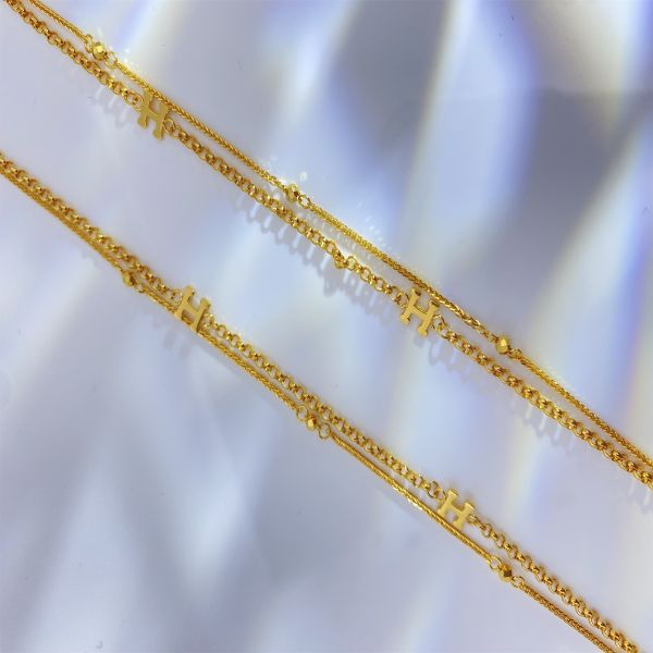 Des bijoux féminins glamour 18K Bracelet de cœur en or massif