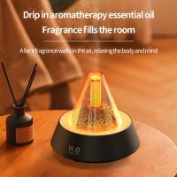 Diffuseur d' arôme à effet de flamme de lave silencieuse pour chambre 80 ml