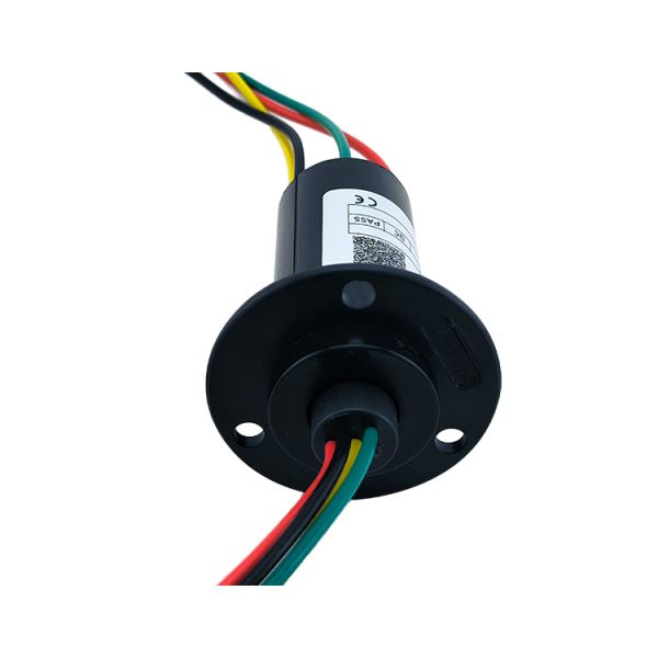 OD 30mm 20A Low Power 4 Wire Slip Ring With Flange For Induction Cooker