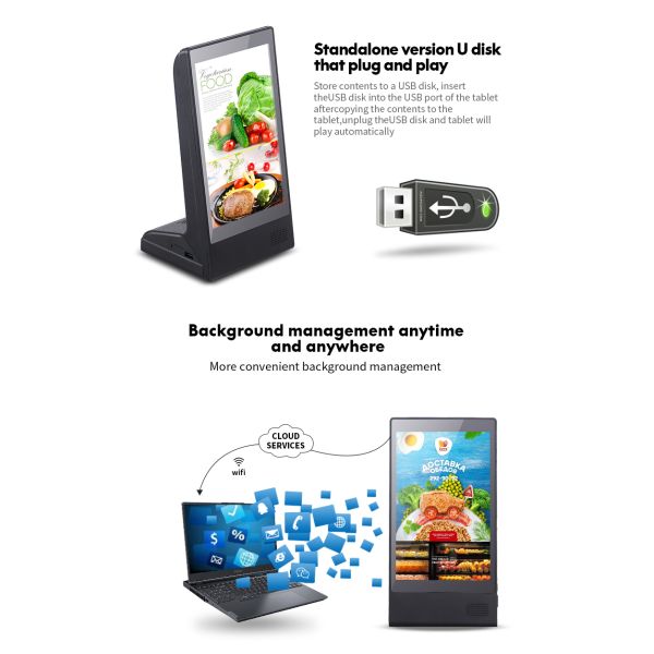 8in WiFi PCAP Touch Screen All In One Kiosk With Charger