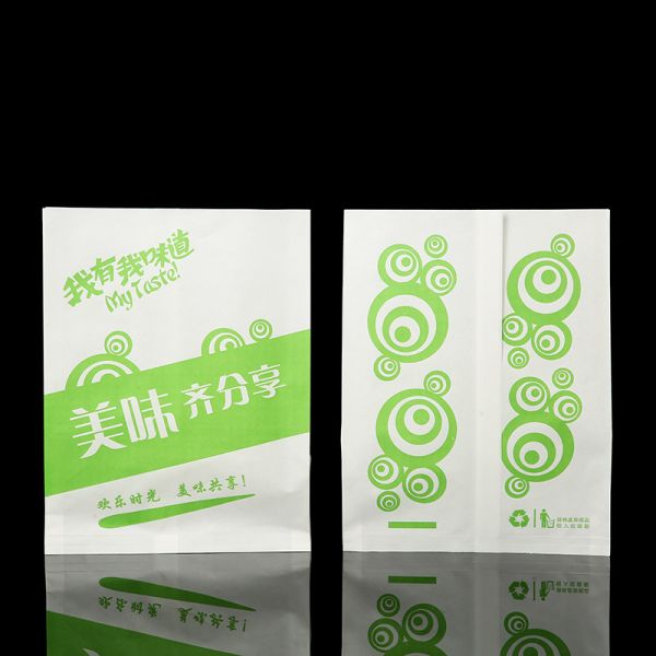 Нефтяной прочный пищевой класс Bbq Kraft Paper Bag с собственным логотипом