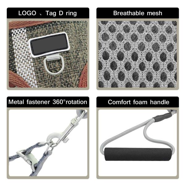 Небольшой набор поводка воротника 3.5фт проводки кота собаки с внутренней проложенной сеткой воздуха