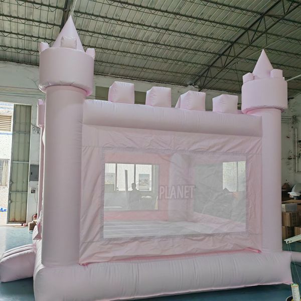 Outdoor Luxury Pink Inflatable Bounce House Inflatable Jumper Castelo Bouncy para crianças festa