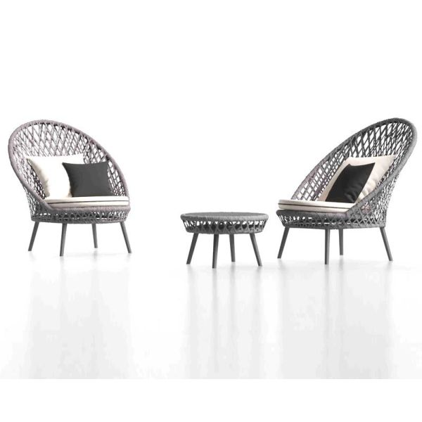 3pcs Waterproof Wicker Chairs Rattan Chairs Outdoor For Relaxation