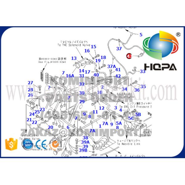 7861-92-3320 Excavator Water Temperature Sensor For Excavator Electric Parts PC200-5 PC200-6