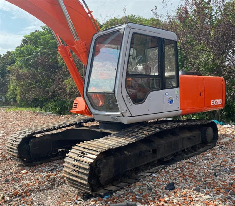 19400KG Оранжевый В хорошем состоянии Подержанный экскаватор Hitachi Zx200 с двигателем ISUZU AA-6BGIT