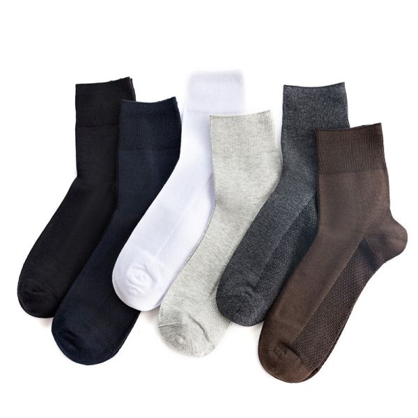 Bulk Black White 100 Cotton Plain Coloured Socks Business Socks For Men