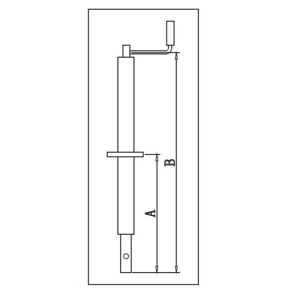 Квадратная трубка Ветер верхней части домкрата трейлера рамки емкость 5000 фунтов