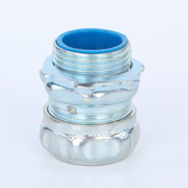 3 Compression EMT Coupling Electro Galvanized With Stainless Ring