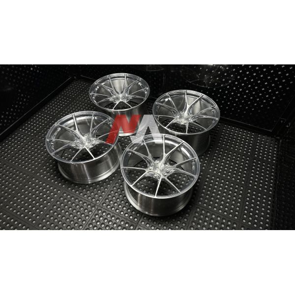 BMW Forged Wheels Polished Silver Brushed Face For F87 F80 F82 F90 M2 M3 M4 M5
