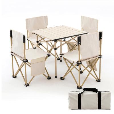 50kgs Aluminium Folding Table And Chair Set Camping Table Set With Chairs