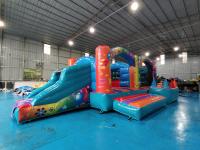 Parque de diversões inundável com Slide Gaint Inflatable