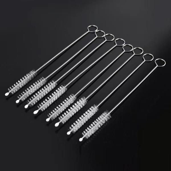 Nylon Tube Clean Brush Stainless Steel Test Tube Clean Brush Laboratory Supplies Baby Bottle Teapot Nozzle Clean Tool
