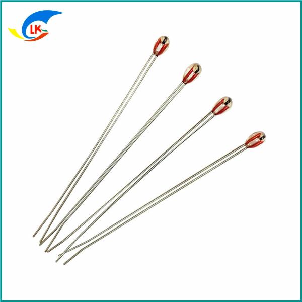 Termistor MF51 50K 3950 de vidro de extremidade única selado resistente a alta temperatura NTC para chuveiro eletrônico Ciga