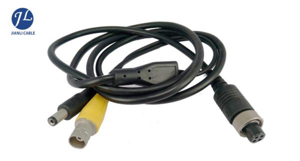 PVC 4 Pin Aviation Power And Video Cable For Vehicle Speed Monitoring System