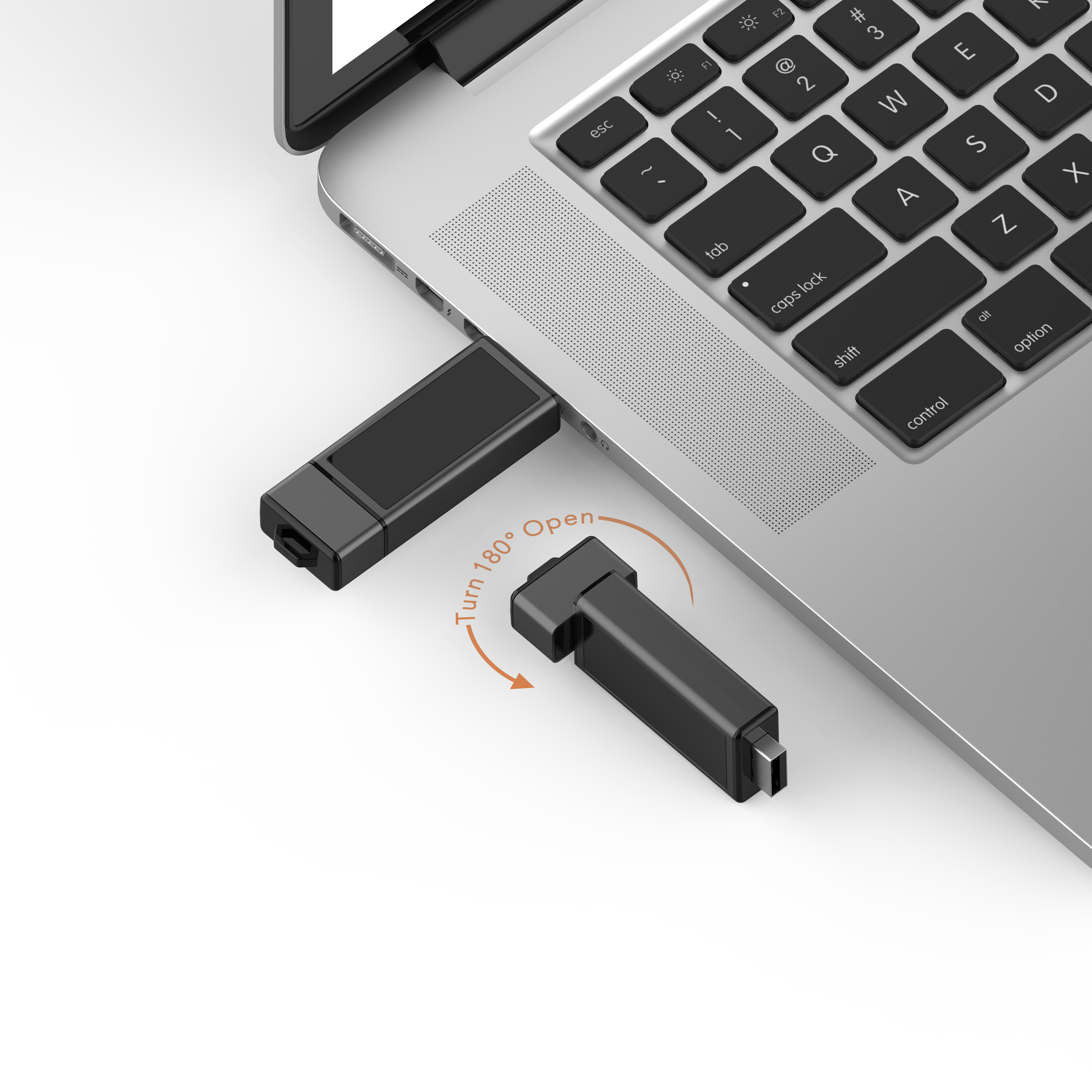 Как на фотографиях показать кристаллический USB-накопитель с светодиодным светом для поддержки загрузки данных
