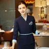 Cotton Chef Kitchen Hotel Clothes Long Sleeve Manager Uniform for Restaurant