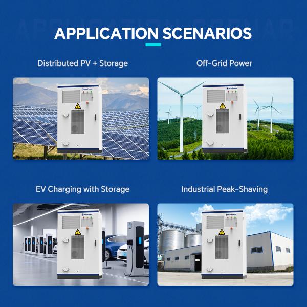 All-in-one Industrial Solar Battery Storage System On-grid Off-grid Hybrid Energy Storage Cabinet 200kWh 120kWh 60kWh