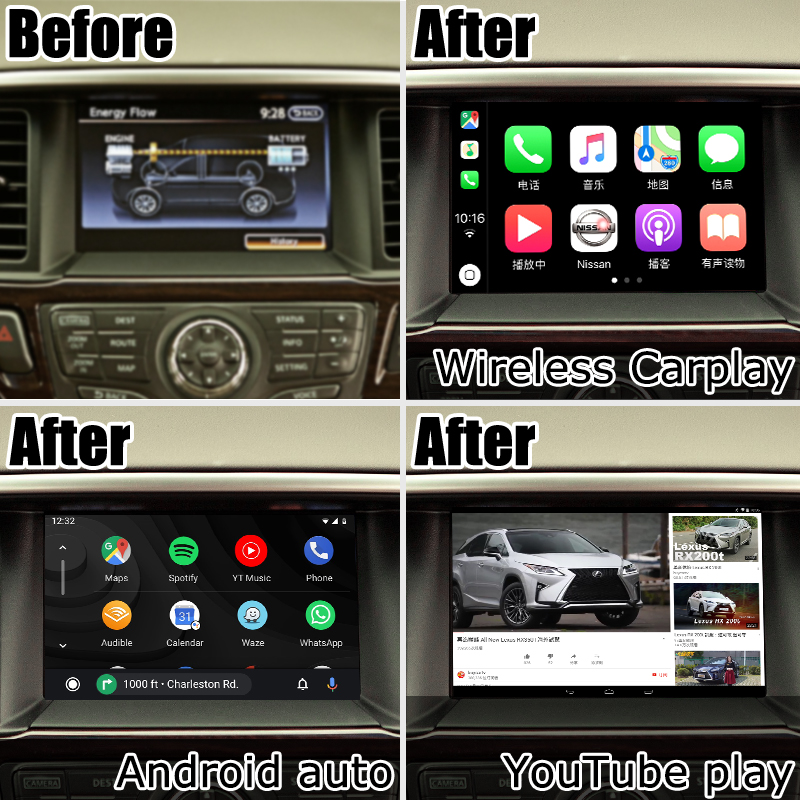 Nissan Pathfinder Andorid 11 Carplay Андроидная навигационная система